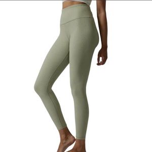 NWOT Athleta Elation Rib Tights Leggings Eucalyptus Olive